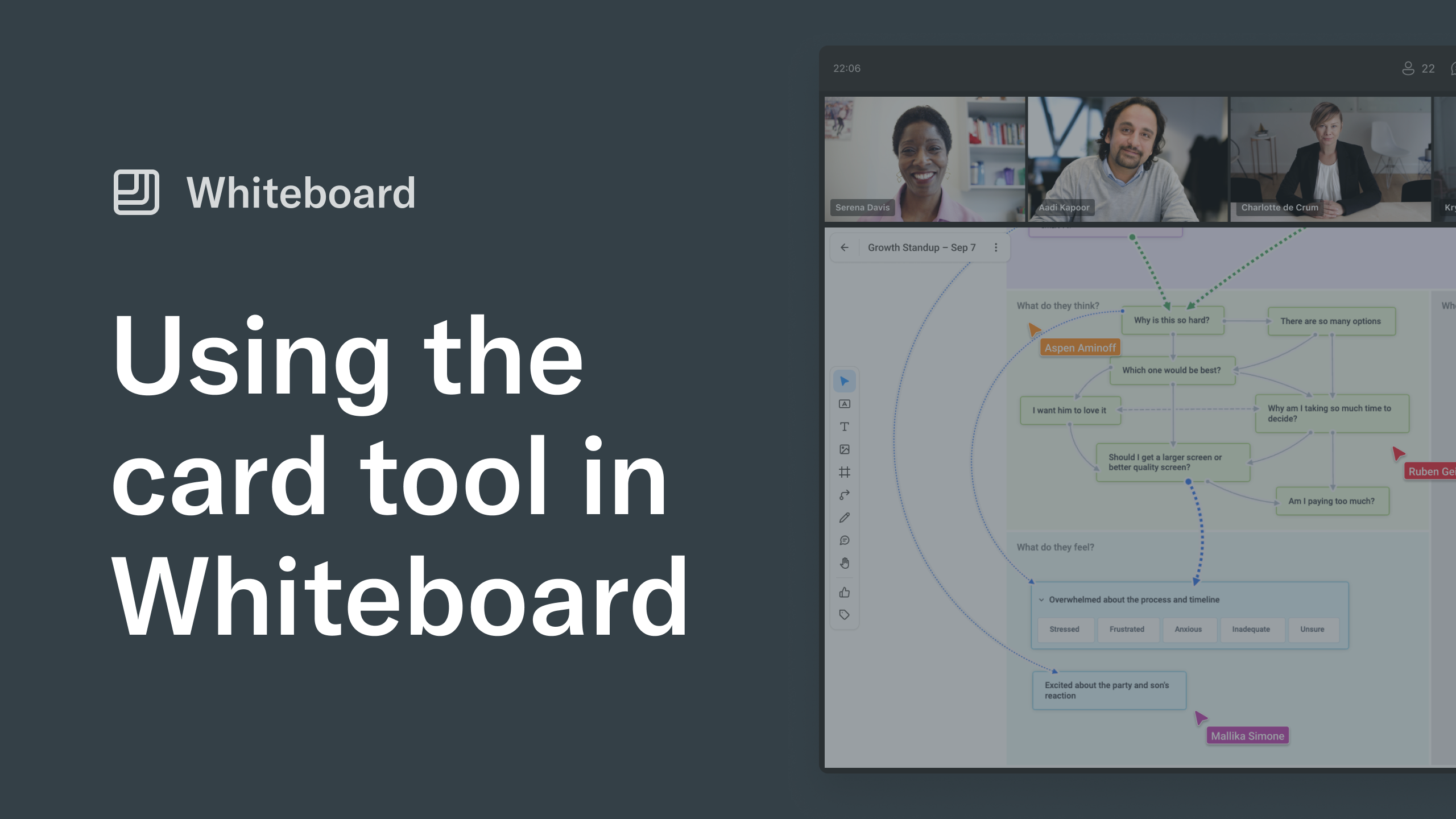 Using the Card Tool in Whiteboard